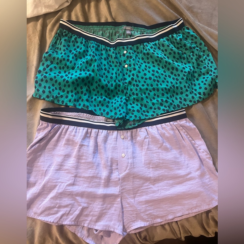 Aerie satin pajama shorts